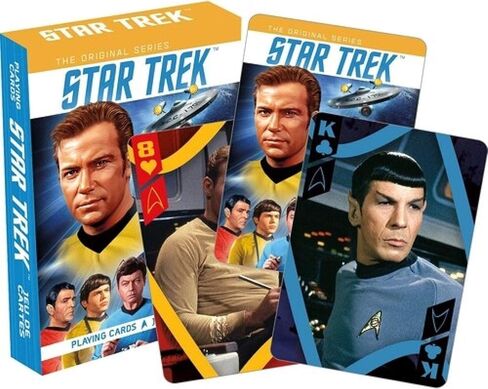 AQUARIUS Star Trek Cast Playing Cards - Star Trek Themed Deck of Cards for Your Favorite Card Games - Officially Licensed Star Trek Merchandise & Collectibles - Poker Size with Linen Finish in Saudi Arabia