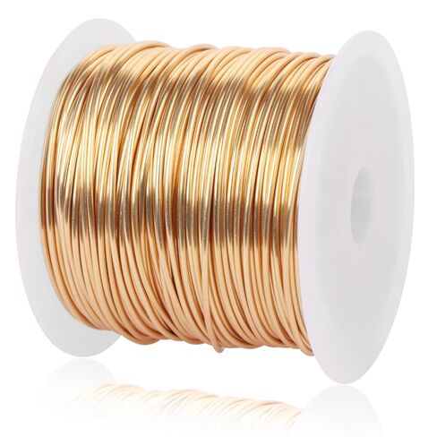 EVERMARKET Copper Jewelry Wire Craft Wire Tarnish Resistant Beading Wire for Jewelry Making and Crafting (KC Gold, 67Ft 20 Gauge) in Saudi Arabia