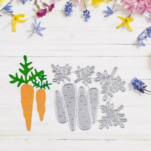 Carrot Metal Cutting Dies for Easter Card Making,Cute Carrot Embossing Stencil Metal Cutting Dies DIY Easter Decor Craft Dies for DIY Scrapbooking Photo Album Gift Metal Cutting Dies for Card Making in Saudi Arabia