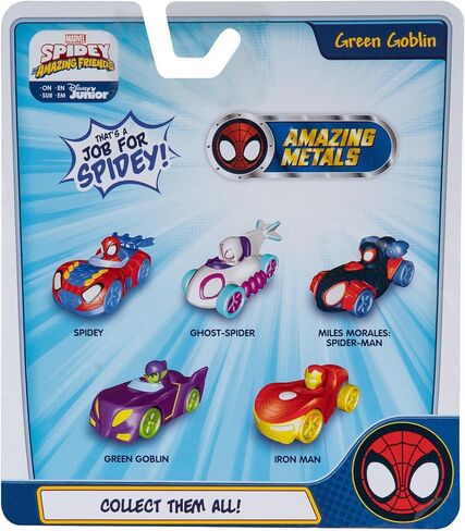 Spidey and his Amazing Friends Amazing Metals Race Car 1:64 Scale (Green Goblin) in Saudi Arabia