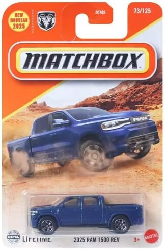 Matchbox 2025 Ram 1500 Rev [Blue] 73/125, New for 2025! 1:64 Scale Diecast Toy Vehicle in Saudi Arabia