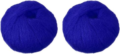 خيوط باتيكل 2 skeins الموهير، غزل ناعم من الموهير الصناعي، خيوط منفوشة رقيقة للحياكة والحياكة، سترة وشاح، قبعة الحرف، سجادة بطانية، بيج فاتح in Kuwait