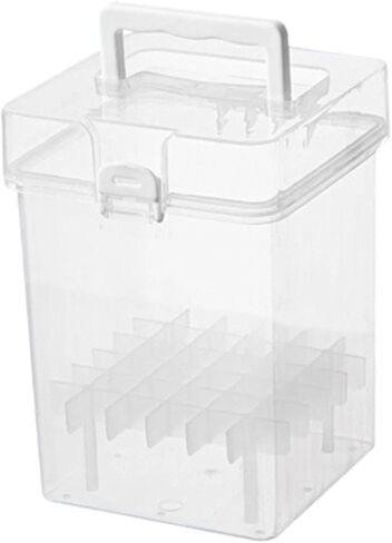 Colaxi Marker Case Storage Container Multifunctional Transparent Marker Organizer Art Supplies for Color Highlighter Watercolor Pens, 120 Slots in Saudi Arabia
