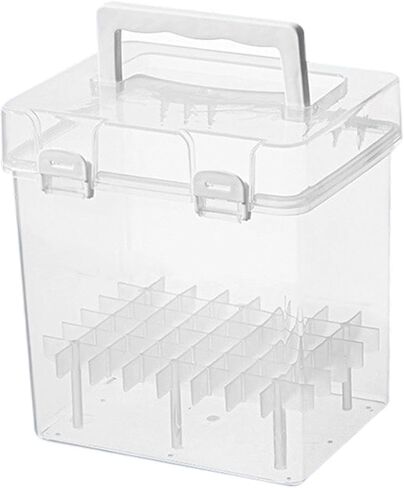 Colaxi Marker Case Storage Container Multifunctional Transparent Marker Organizer Art Supplies for Color Highlighter Watercolor Pens, 120 Slots in Saudi Arabia