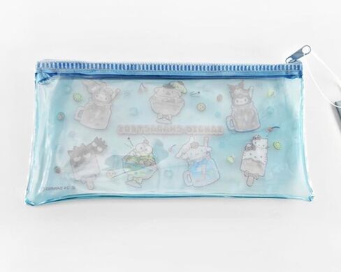 Bandal & Neoul Kitty & Friends' Officially Licensed Transparent Pencil Pouch - Choose from 2 Designs (Sky) in Saudi Arabia