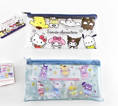 Bandal & Neoul Kitty & Friends' Officially Licensed Transparent Pencil Pouch - Choose from 2 Designs (Sky) in Saudi Arabia