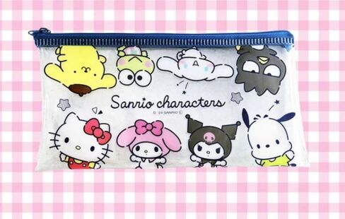 Bandal & Neoul Kitty & Friends' Officially Licensed Transparent Pencil Pouch - Choose from 2 Designs (Sky) in Saudi Arabia