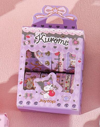 Bandal & Neoul KUROMI's Purple Assorted Craft Masking Tapes - 10 Types - Officially Licensed in Saudi Arabia