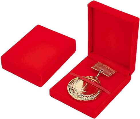 FINGERINSPIRE 2Pcs Single Medal Display Storage Box Midnight Blue Velvet Medal Case Rectangle Award Display Box Medals Organizer Boxes Velvet Medals Gift Boxes for Runners Sport Winners Military Award in Saudi Arabia