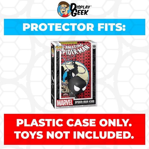 Display Geek, 1 x Plastic Pop Protector Only Compatible with The Amazing Spider-Man 300#19 Funko Pop Comic Covers Box - Nothing Else fits in Saudi Arabia