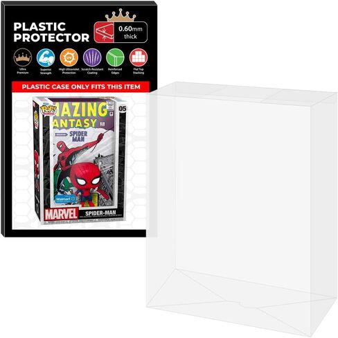 Display Geek, 1 x Plastic Pop Protector Only Compatible with The Amazing Spider-Man 300#19 Funko Pop Comic Covers Box - Nothing Else fits in Saudi Arabia