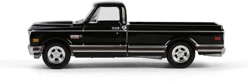 1972 C10 شاحنة بيك اب قصيرة السرير بلاك هوبي سلسلة حصرية 1/64 دييكاست نموذج سيارة من جرين لايت GL30546 in Kuwait