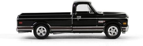 1972 C10 شاحنة بيك اب قصيرة السرير بلاك هوبي سلسلة حصرية 1/64 دييكاست نموذج سيارة من جرين لايت GL30546 in Kuwait