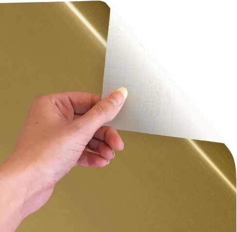 Siser EasyPSV Starling 12''x1yd - فينيل لاصق دائم، آمن للاستخدام في غسالة الأطباق، للاستخدام الداخلي والخارجي (ذهبي لامع) in Saudi Arabia