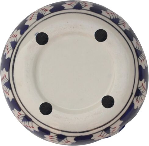 7" Ceramic Yarn Bowl for Knitting and Crocheting Bowl with Smooth Spiral Outlet for Tangle-Free Knitting by ABHANDICRAFTS (AB-BOWL-007) in Kuwait