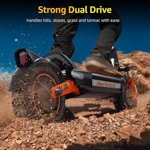 Electric Scooter Adult, 1600W*2 Dual Motor RZ1000, Up to 40-50 Miles Long Range/MAX Speed 31 Mph, 10.5'' Off Road Tires with 1152Wh Battery & Dual Suspension Commuting Fast Electric Scooter in Saudi Arabia