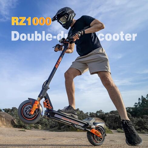 Electric Scooter Adult, 1600W*2 Dual Motor RZ1000, Up to 40-50 Miles Long Range/MAX Speed 31 Mph, 10.5'' Off Road Tires with 1152Wh Battery & Dual Suspension Commuting Fast Electric Scooter in Saudi Arabia