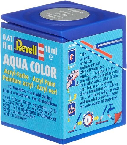 Revell 18ml Aqua Color Acrylic Paint (Light Grey Mat Finish) in Saudi Arabia