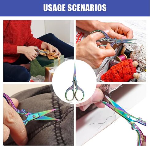 Mini Embroidery Scissors Sewing Crafting Stainless Steel Sharp Tip Scissors Shears in Saudi Arabia