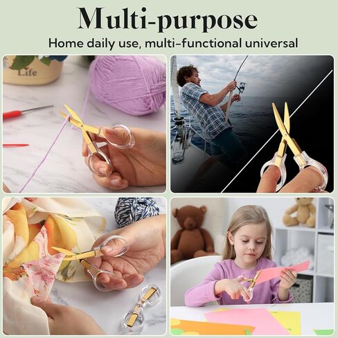 12 Pcs Mini Folding Scissors 3.8 Foldable Travel Scissors Clear Acrylic Comfort-Grip Handles for Embroidery Paper Cutting Sewing Crafting for Christmas Nurse Week Gifts School Office in Saudi Arabia