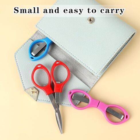 Folding Scissors, 3Pack Small Scissors Portable Mini Travel Trip Scissors Crafting Scissors Stainless Steel Retractable Mini Scissors for Home Office DIY Projects in Saudi Arabia