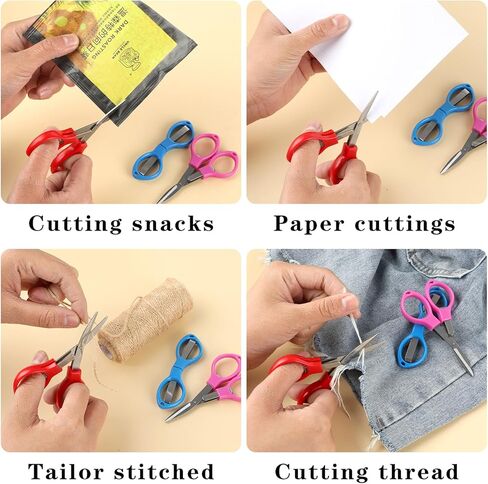 Folding Scissors, 3Pack Small Scissors Portable Mini Travel Trip Scissors Crafting Scissors Stainless Steel Retractable Mini Scissors for Home Office DIY Projects in Saudi Arabia