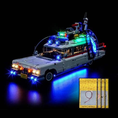 LED Lighting Compatible with Lego Ghostbusters ECTO-1 10274,Light Kit Compatible with Lego Icons 10274 Building,NOT Included The Model Set - RC Music Version in Saudi Arabia