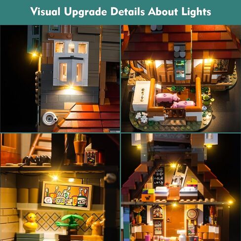 LED Light Kit Compatible with Lego The Burrow – Collectors' Edition 76437, Creative Lighting Set Accessories Compatible with Lego 76437, No Models Only Light (RC Version) in Saudi Arabia