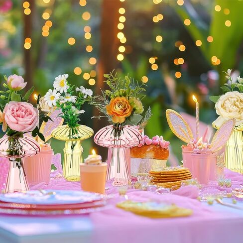 13 Pcs Fairy Party Decoration Woodland Fairy Table Centerpiece with Mushroom Vase Artificial Green Moss for Forest Party Decor Flower First Birthday Wedding Forest Baby Shower in Saudi Arabia