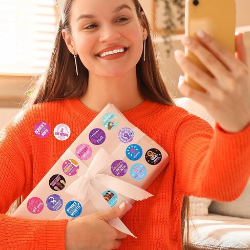 Womens History Month Stickers - 1000Pcs in 2 Rolls DIY Inspirational Stickers, Waterproof Women’s History Month Decals Sticker for Bags Books Water Bottles Laptop Party Supplies Decor in Saudi Arabia