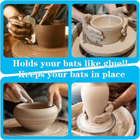 Molain 2 Pcs 12 Inch BatMate for Pottery Ceramics, Round Clay Throwing Cloth Pottery Wheel Bat System Accessories in Saudi Arabia