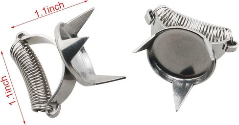 TAODAN 2PCS Stainless Steel Ceramic Dipped Glaze Clip Pottery Tool for Ceramic Colouring and Treatment in Saudi Arabia