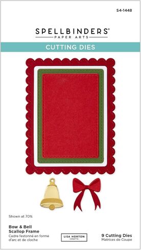 إطار Spellbinders S4-1448 على شكل قوس وجرس سكالوب محفور من مجموعة All About Christmas من Lisa Horton in Saudi Arabia