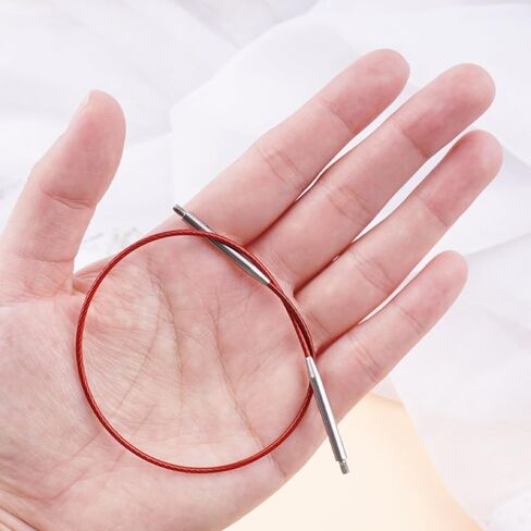 Circular Knitting Needles Cable - Smooth Firm and Durable Metal Knitting Needle Cable - 12inch/30cm in Saudi Arabia