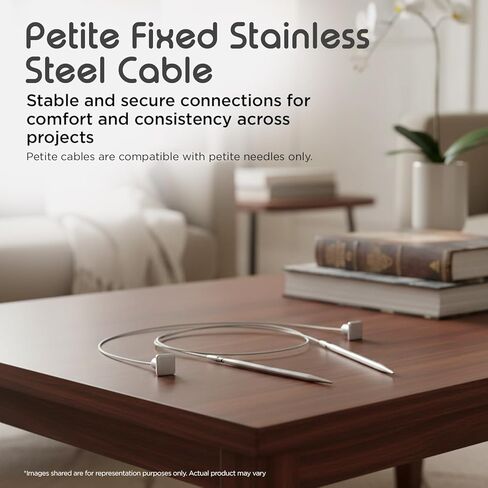 KnitPro Stelo Petite Midi Interchangeable Needle Set 4" (10cm) & 5" (12.5cm) | 4 US Sizes (0 to 2) in Saudi Arabia