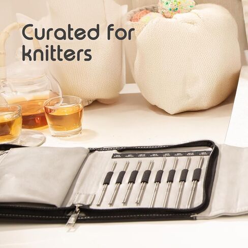 KnitPro Stelo Petite Midi Interchangeable Needle Set 4" (10cm) & 5" (12.5cm) | 4 US Sizes (0 to 2) in Saudi Arabia