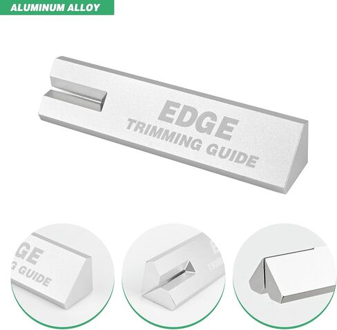 FOSHIO Aluminum Edge Trimming Guide Cutting Template Tool for Right Angle Cutting Straight, Accurate Marking and Trimming Straight Lines for Wallpaper, Vinyl Wrap, Craft Projects in Saudi Arabia