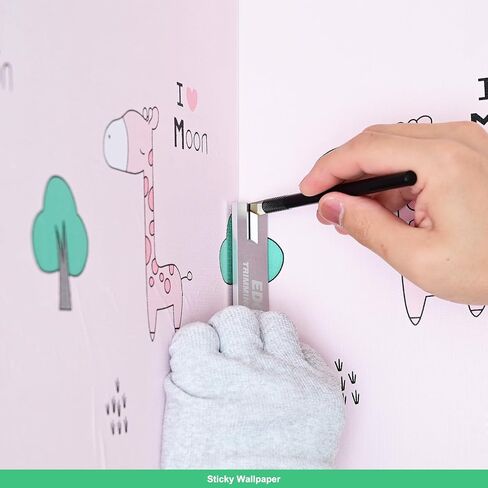 FOSHIO Aluminum Edge Trimming Guide Cutting Template Tool for Right Angle Cutting Straight, Accurate Marking and Trimming Straight Lines for Wallpaper, Vinyl Wrap, Craft Projects in Saudi Arabia