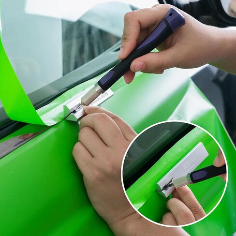 FOSHIO Aluminum Edge Trimming Guide Cutting Template Tool for Right Angle Cutting Straight, Accurate Marking and Trimming Straight Lines for Wallpaper, Vinyl Wrap, Craft Projects in Saudi Arabia