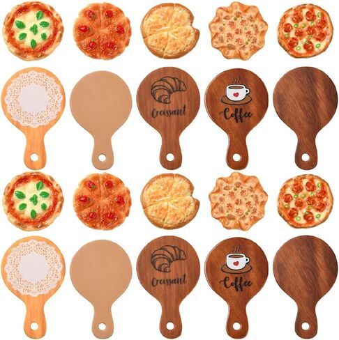 UR URLIFEHALL 50 pcs 5 Styles Resin Coffee Cup Dollhouse Miniature Kitchen Set Mini Mug Tea Cup Figurines for Micro Landscape Party Decorations in Kuwait