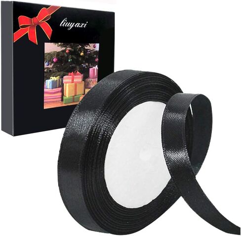 LIUYAXI Red Satin Ribbon,1 1/2" x 50 Yards,Fabric Ribbon use for Bows Bouquet,Gift Wrapping,Floral Arrangement in Kuwait