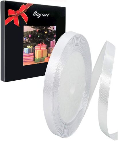 LIUYAXI Red Satin Ribbon,1 1/2" x 50 Yards,Fabric Ribbon use for Bows Bouquet,Gift Wrapping,Floral Arrangement in Kuwait