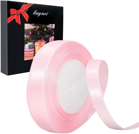 LIUYAXI Red Satin Ribbon,1 1/2" x 50 Yards,Fabric Ribbon use for Bows Bouquet,Gift Wrapping,Floral Arrangement in Kuwait