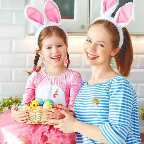 DTOFOOT 50Pcs Easter Charms Resin Charm for Craft Egg Bunny Rabbit Chick Charms for Jewelry Making Spring Pendants Ornaments Bulk Easter Basket Stuffers Party Favors Gift in Saudi Arabia
