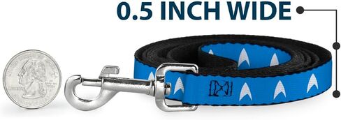 CBS Studios Inc. Pet Leash, Dog Leash, Star Trek Starfleet Insignia Blue White, 6 Feet Long 1.0 Inch Wide in Saudi Arabia