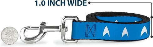 CBS Studios Inc. Pet Leash, Dog Leash, Star Trek Starfleet Insignia Blue White, 6 Feet Long 1.0 Inch Wide in Saudi Arabia
