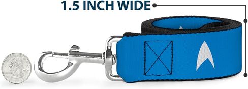 CBS Studios Inc. Pet Leash, Dog Leash, Star Trek Starfleet Insignia Blue White, 6 Feet Long 1.0 Inch Wide in Saudi Arabia