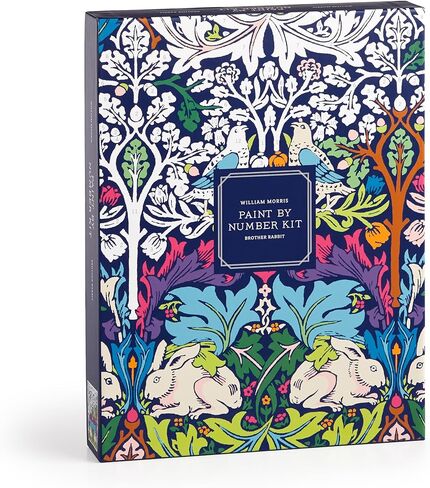 Galison William Morris Brother Rabbit – DIY 9 x 12 Paint by Number Kit with Stunning Art for Beginners and Experts Includes Paint and Brushes in Saudi Arabia
