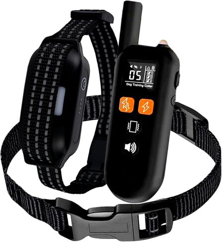 Dog Collar 3300ft– IPX7 Dog Training Collar with Remote for Large, Medium and Small Dogs Shock Collar with Light for Night Walk, Adjustable Beep, Vibration and Shock Mode in Saudi Arabia