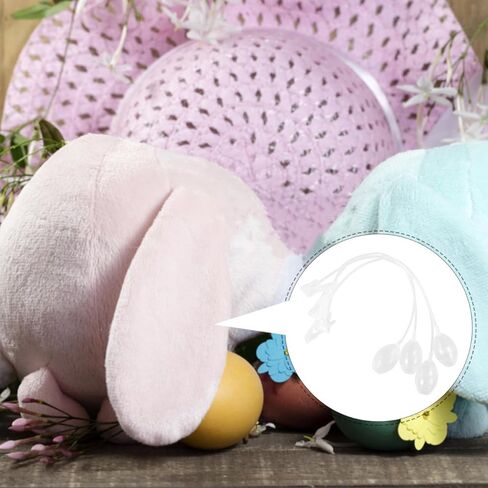 Milisten 8pcs Bunny Ear Moving 19'' Transparent Air Pump Hat Supplies for Plush Toys, Cosplay Costumes, Moving Ears with Squeeze Activation in Saudi Arabia